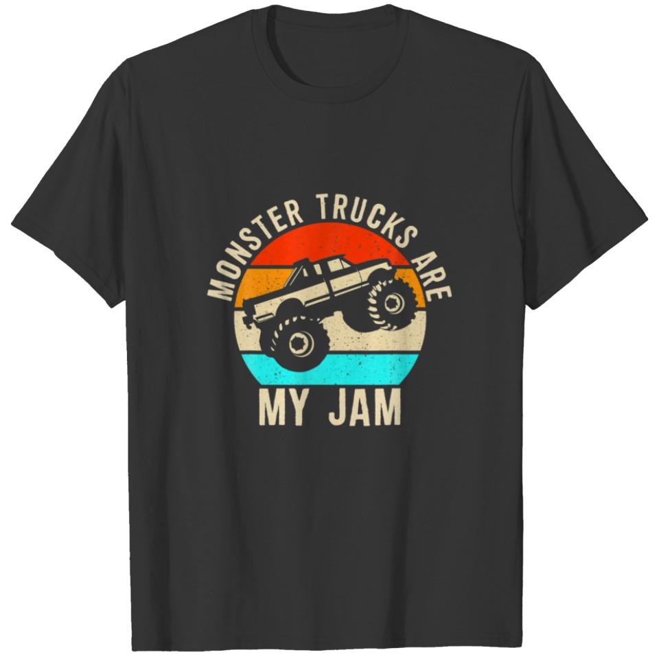 Monster Trucks Are My Jam: Vintage Monster Truck L T-shirt