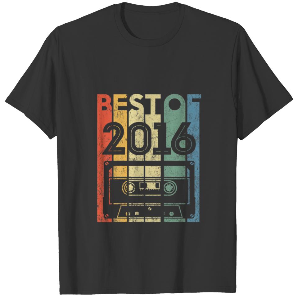 Kids Best Of 2016 6 Year Old Gifts Cassette Tape 6 T-shirt