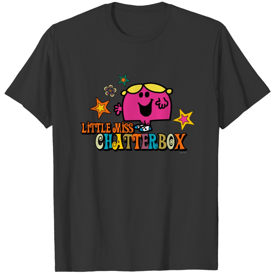Little Miss Chatterbox & Colorful Stars T-shirt