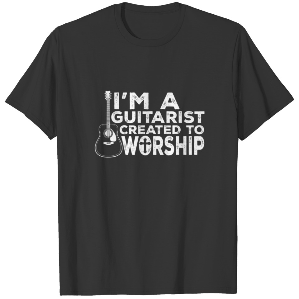 Christian Faith Religious I’M A Guitarist Created T-shirt