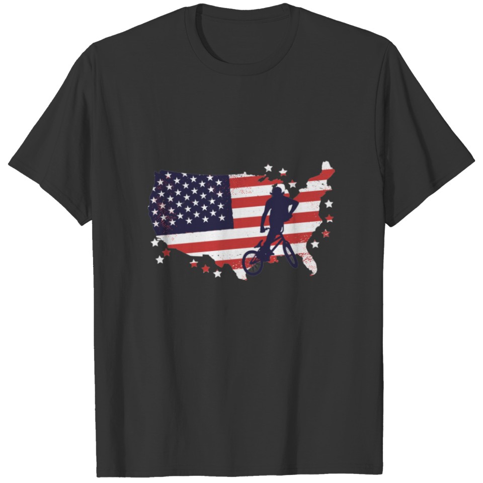 American flag BMX T-shirt