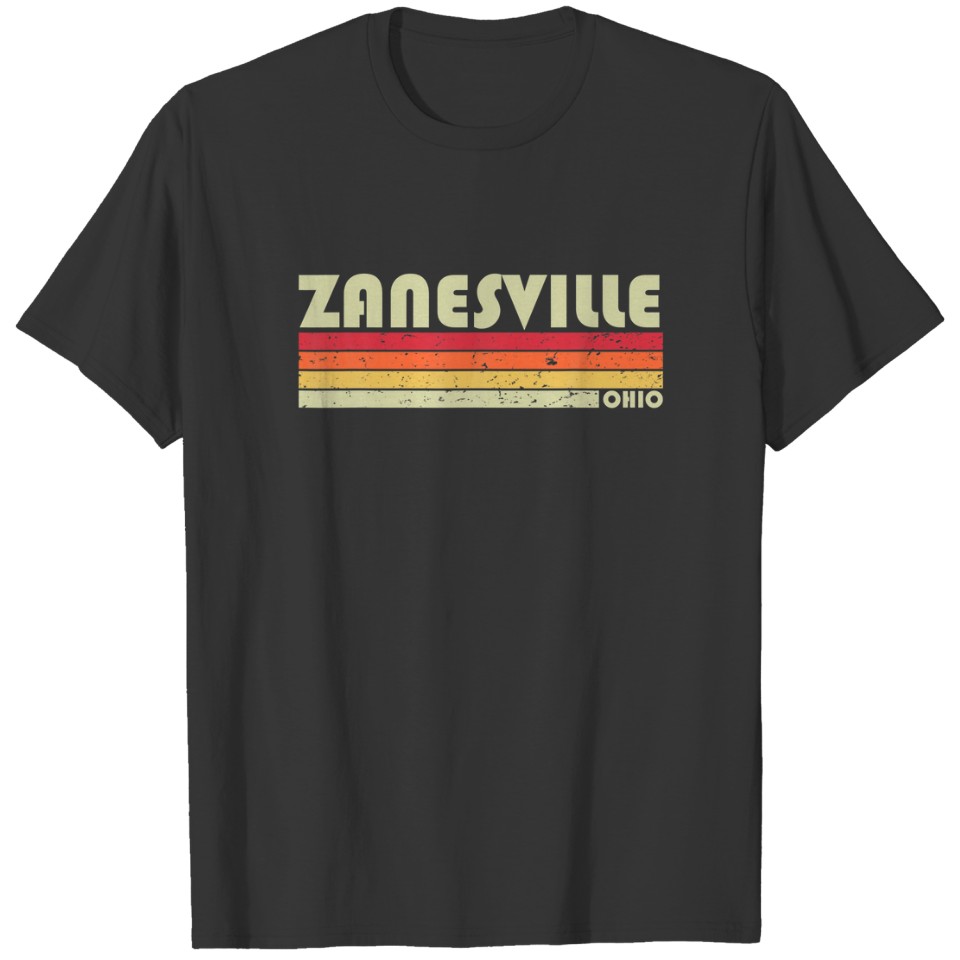 ZANESVILLE OH OHIO Funny City Home Roots Gift Retr T-shirt