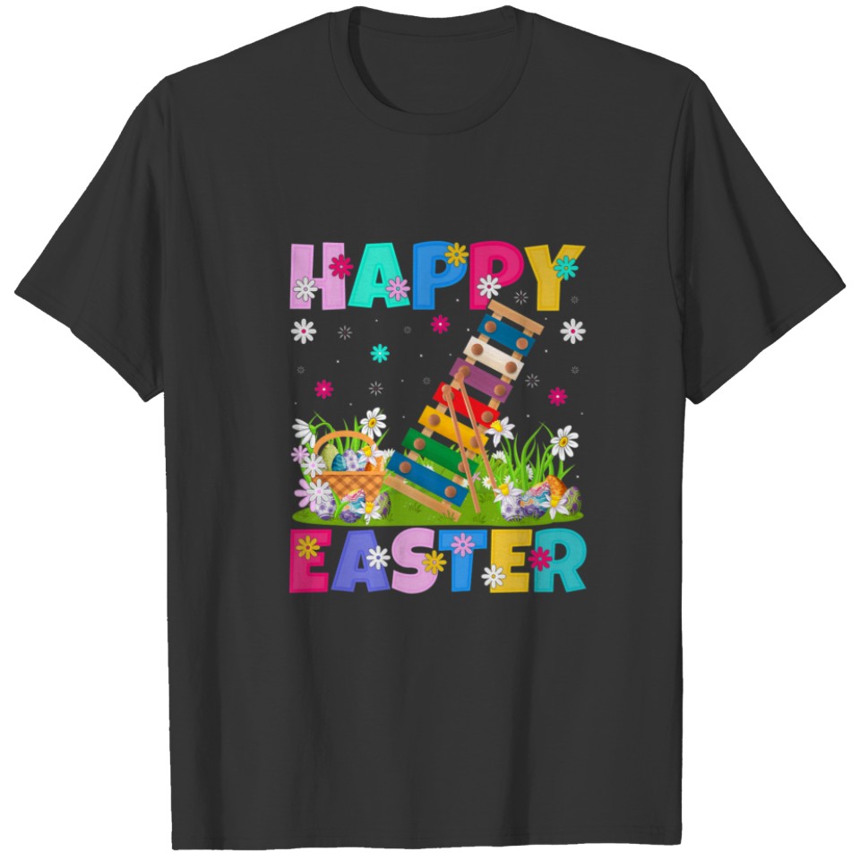 Xylophone Lover Happy Easter Funny Xylophone Easte T-shirt