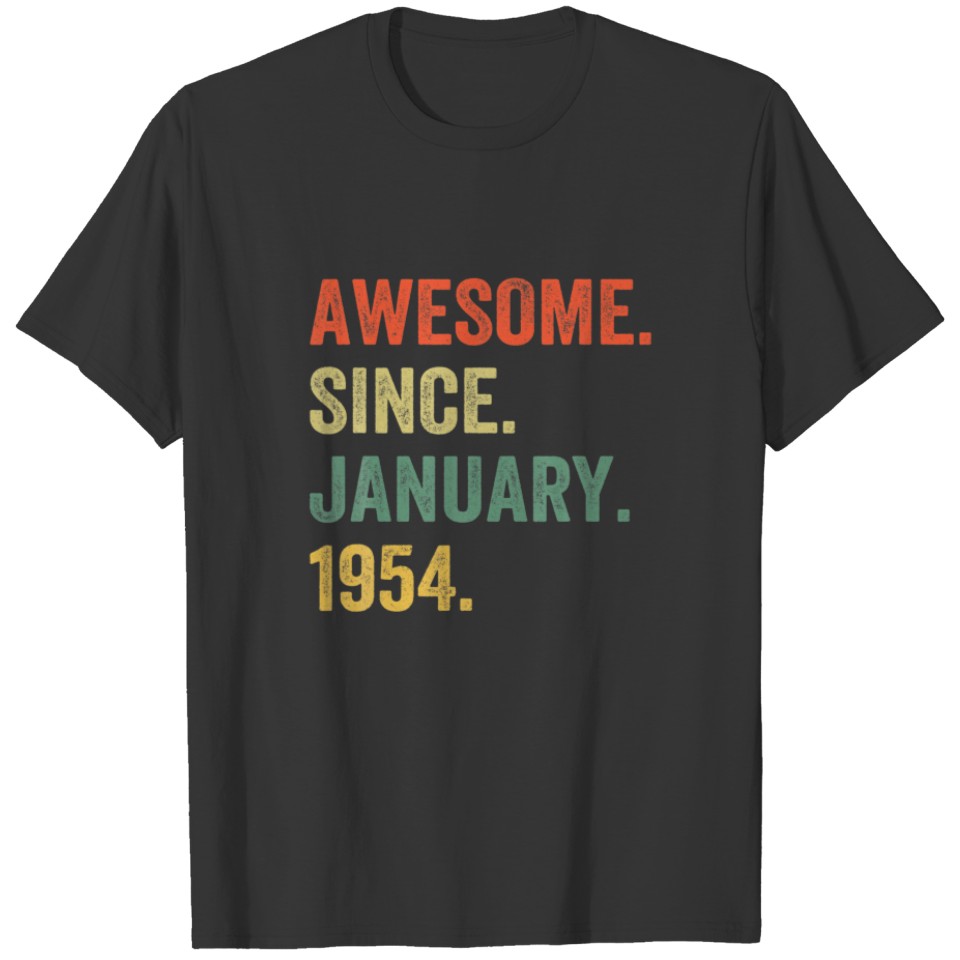 68 Year Old Its My 68Th Birthday Retro Vintage 197 T-shirt