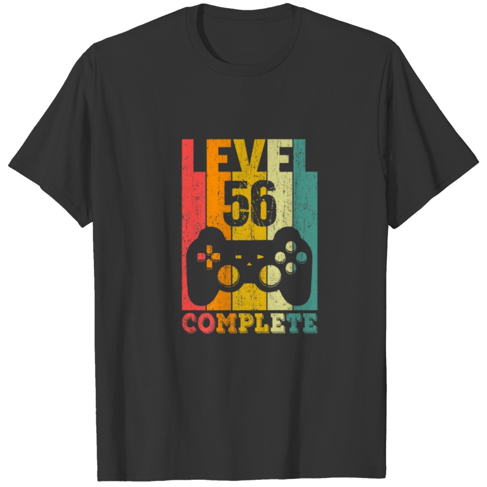 56Th Birthday Ladies Mens Level 56 Years 1966 Gift T-shirt