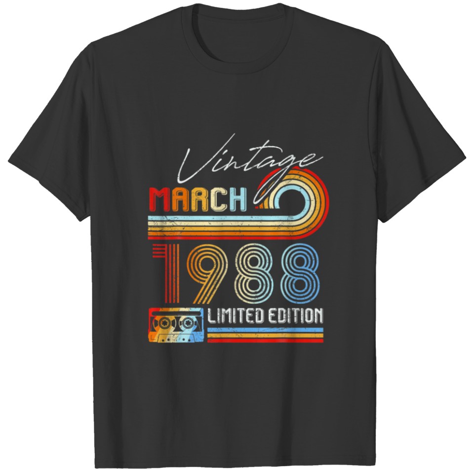 Vintage March 1988 Limited Edition 34 Years Of Bei T-shirt
