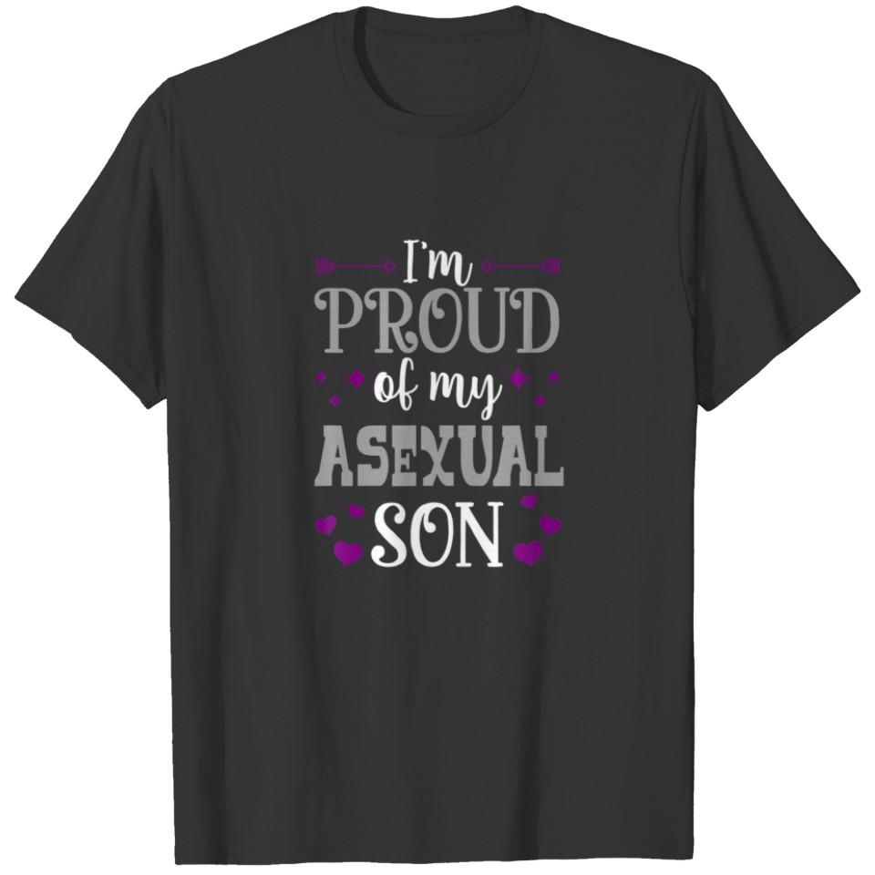 I'm Proud Of My Asexual Son LGBTQ Affirming Mom Da T-shirt