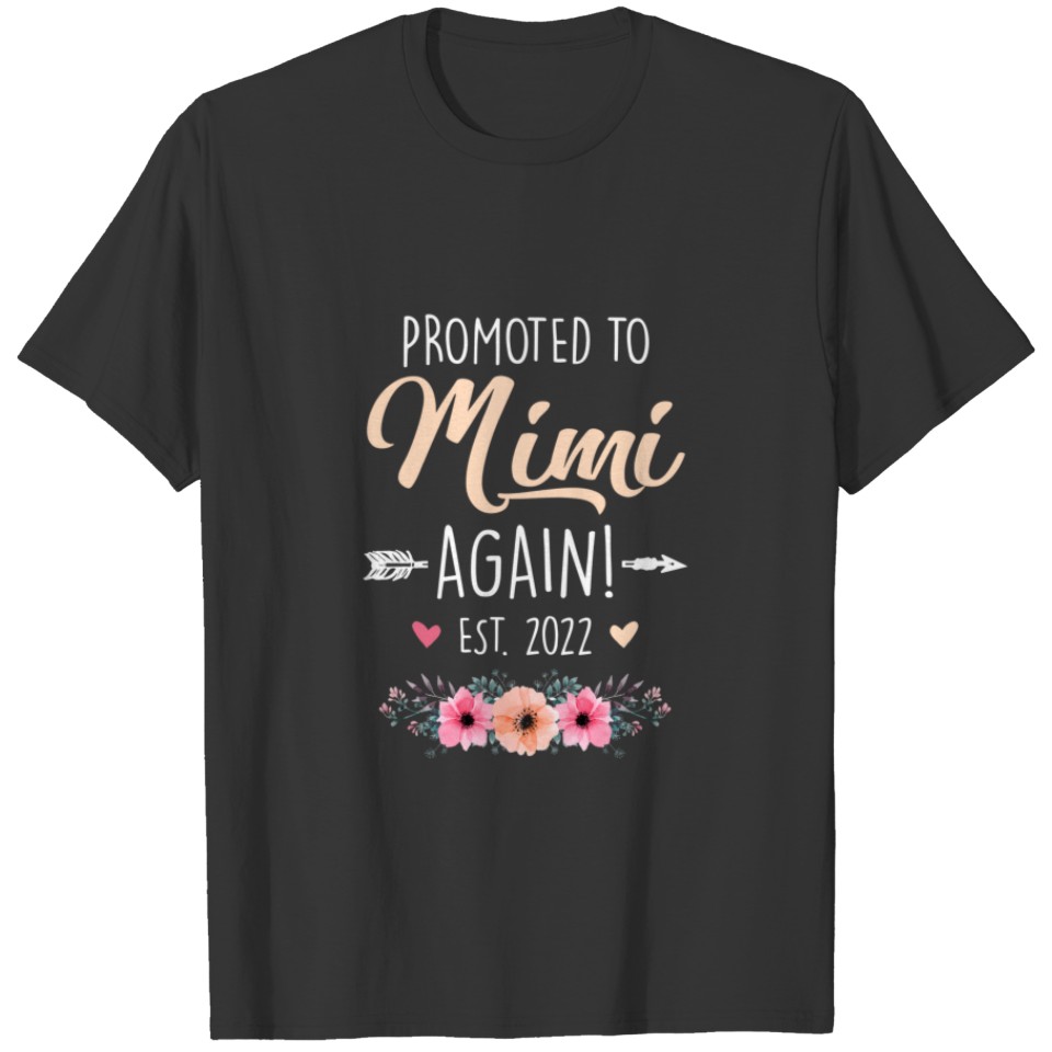 Promoted To Mimi Again 2022 Mothers Day T-shirt