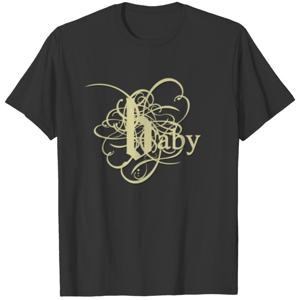 Baby in Fancy Letters - Customized T-shirt