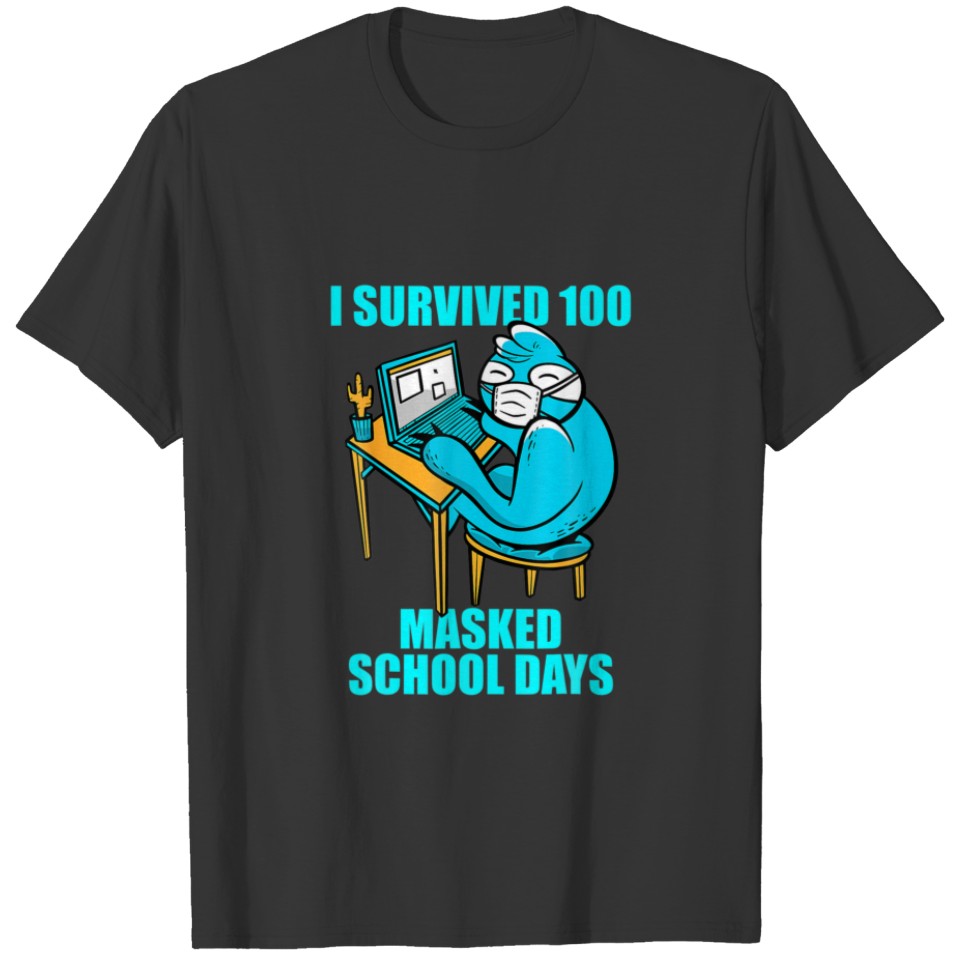 I Survived 100 Masked School Days , Kids Virtual S T-shirt