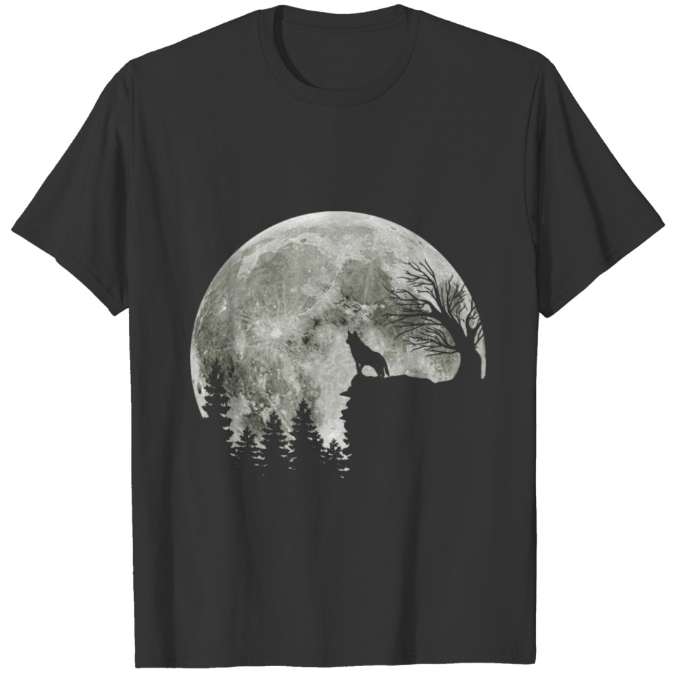 husky on mountain halloween s for adults T-shirt
