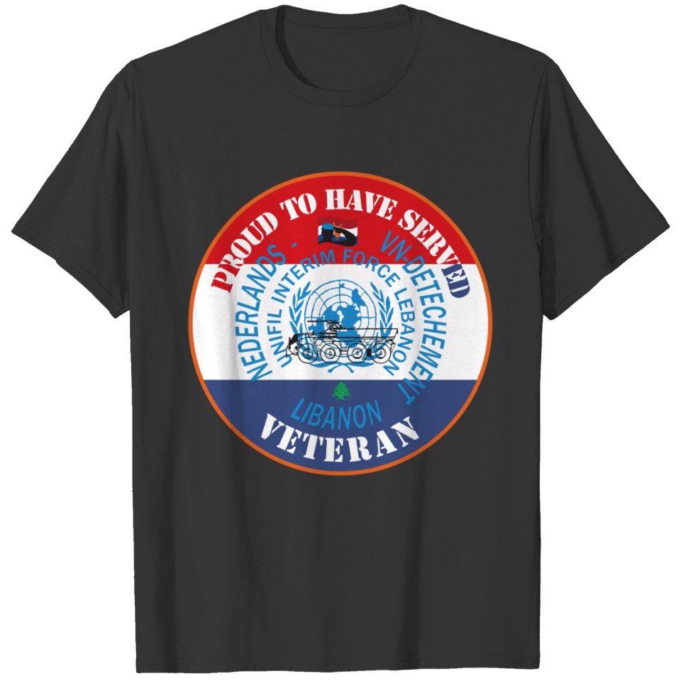 UNIFIL Lebanon veteran Dutch Detachement T-shirt