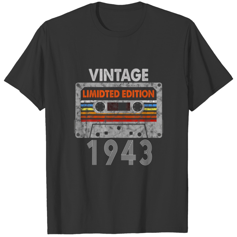 Vintage 1943 Made In 1943 78Th Birthday Limited Ed T-shirt
