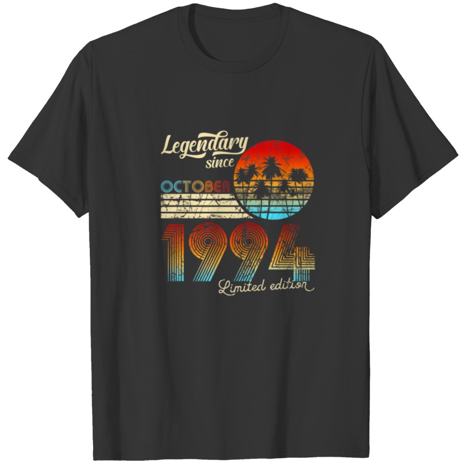 30. Birthday 30 Legendär October 1993 Gift T-shirt