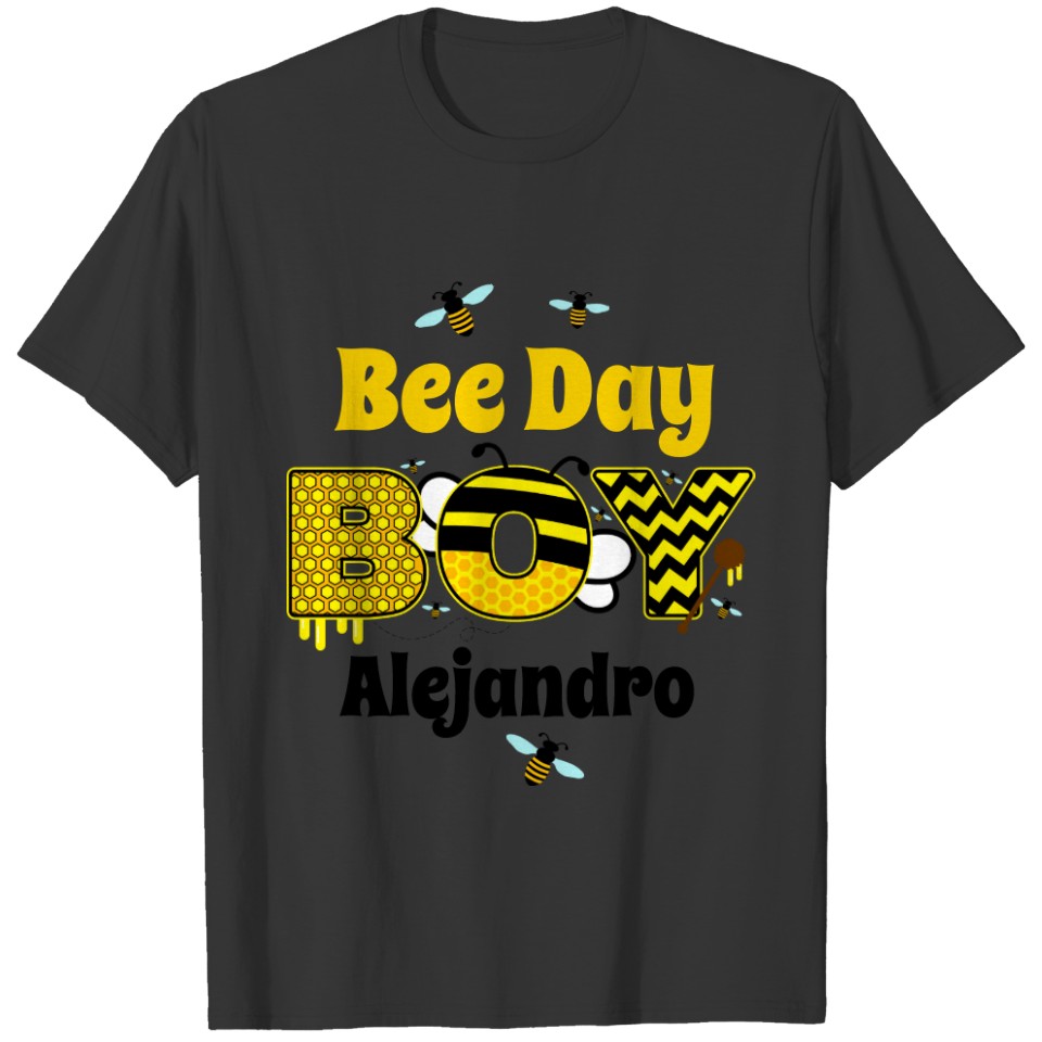 Bee Birthday Boy custom designs T-shirt