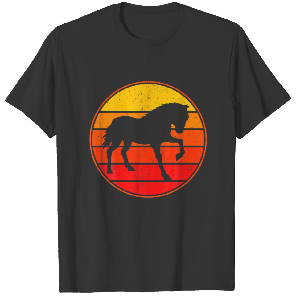 Love Equestrian Girl Vintage Retro Horse Riding T-shirt