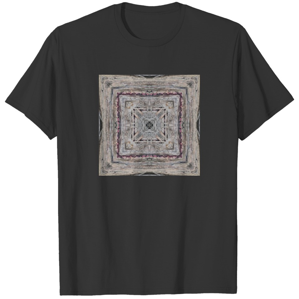 Pretty Pink Tinged Aztec Inspired Pattern T-shirt