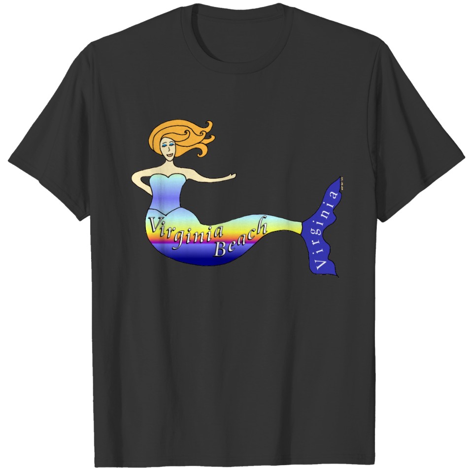 Virginia Beach Mermaid T-shirt