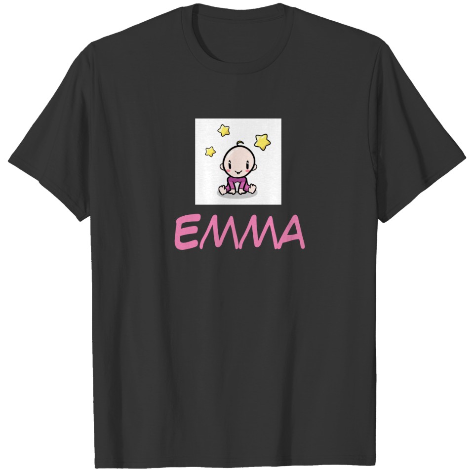 Baby Name One-Piece, Personalized Baby Gift, Girl T-shirt