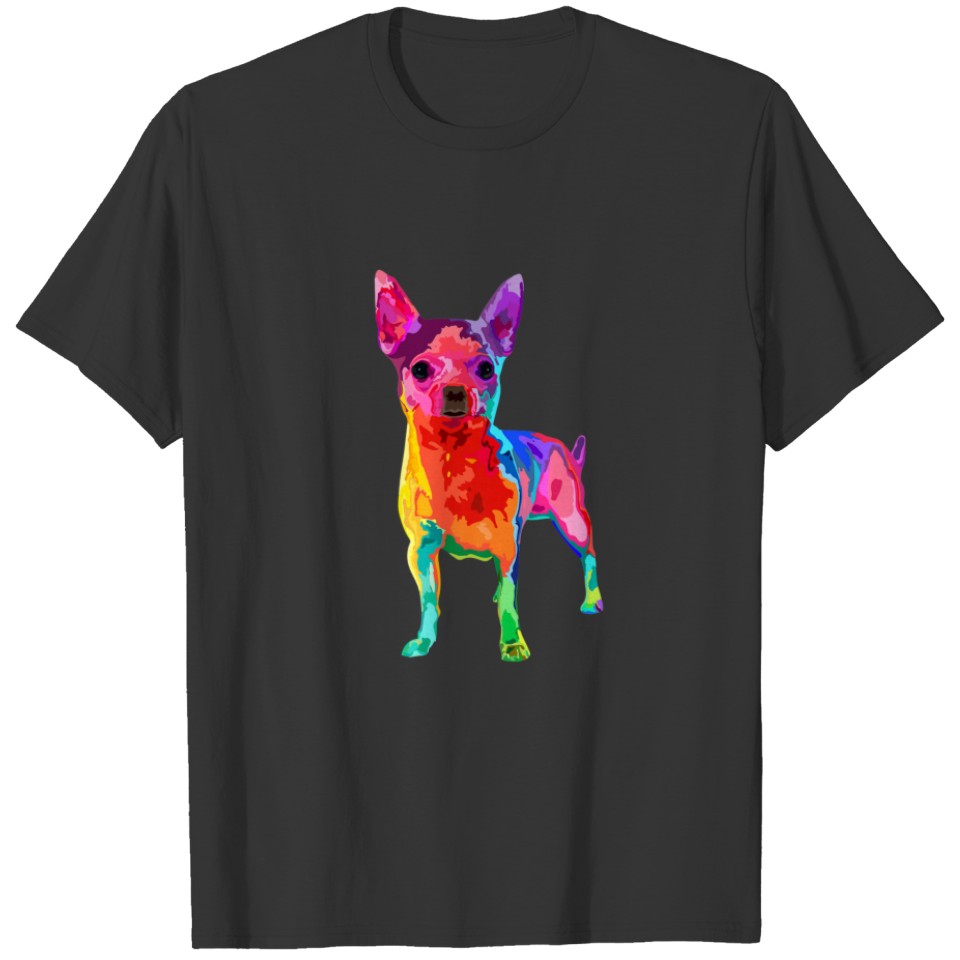 Dog Lover Gifts Chihuahua For Womens Colorful Chih T-shirt