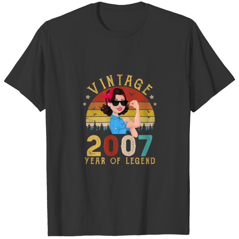 Womens 15Th Bday Gift 15 Years Old For Women Retro T-shirt