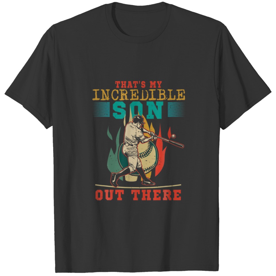 Vintage That's My Incredible Son Out There Basebal T-shirt