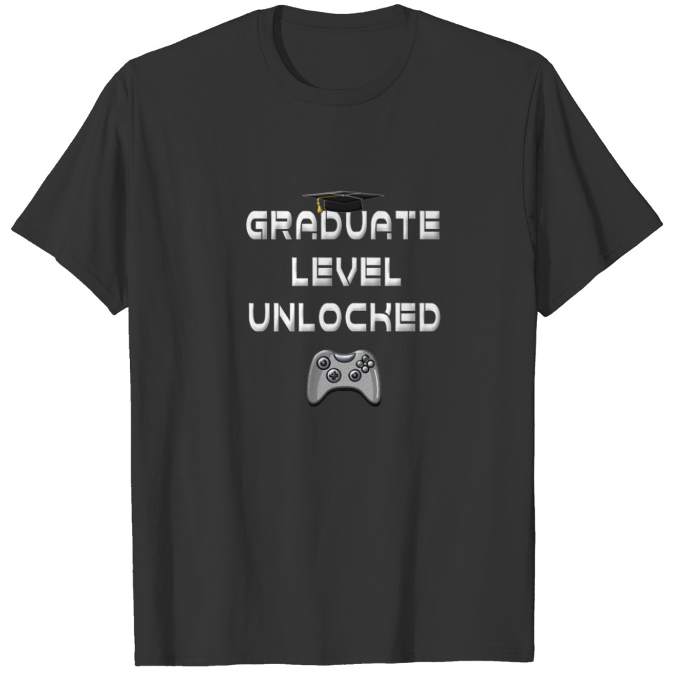 2022 Graduate Level Unlocked College Graduation Vi T-shirt