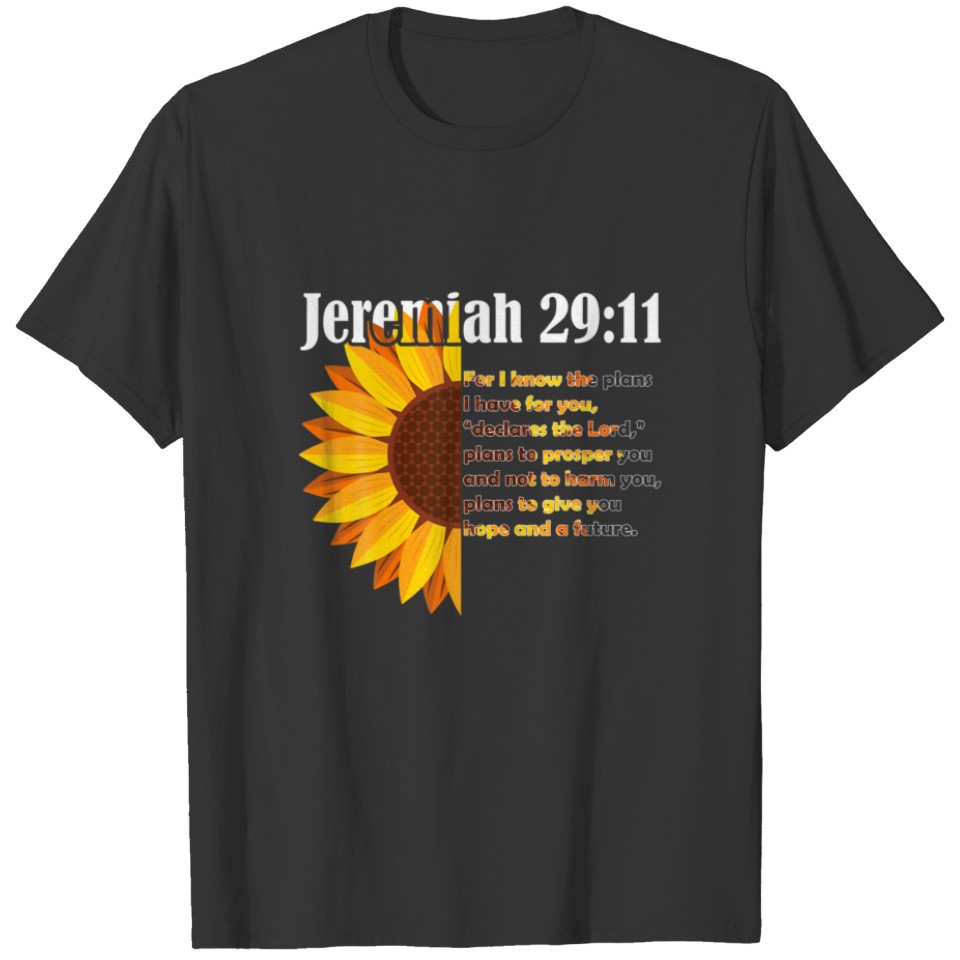Jeremiah 29:11 Bible Christian Christian T-shirt