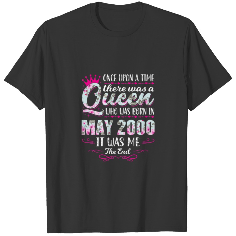 Womens Queen Born In May 2000 - Cute Women 21Th Bi T-shirt