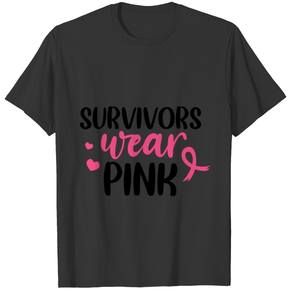 Survivors Wear Pink Print T-shirt