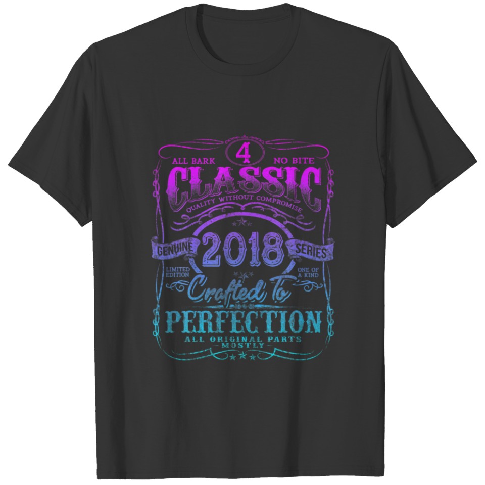 Vintage 2018 Limited Edition Classic 4 Year Old 4T T-shirt