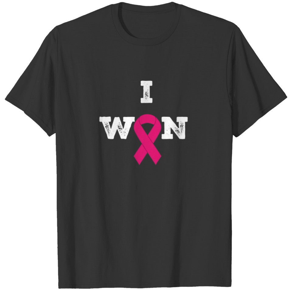 Pink Ribbon Breast Cancer Awareness Month I Won Sleeveless T-shirt
