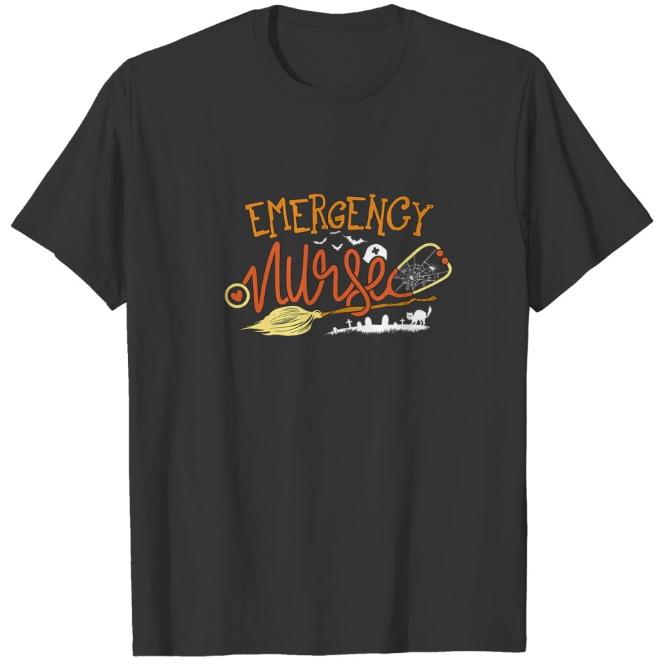 Emergency Nurse Halloween - Emergency Nursing Witc T-shirt