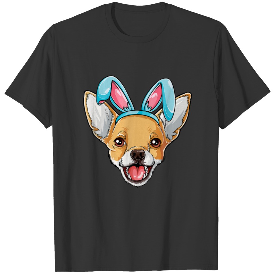 Chihuahua Easter Bunny Ears Funny Boys Girls T-shirt