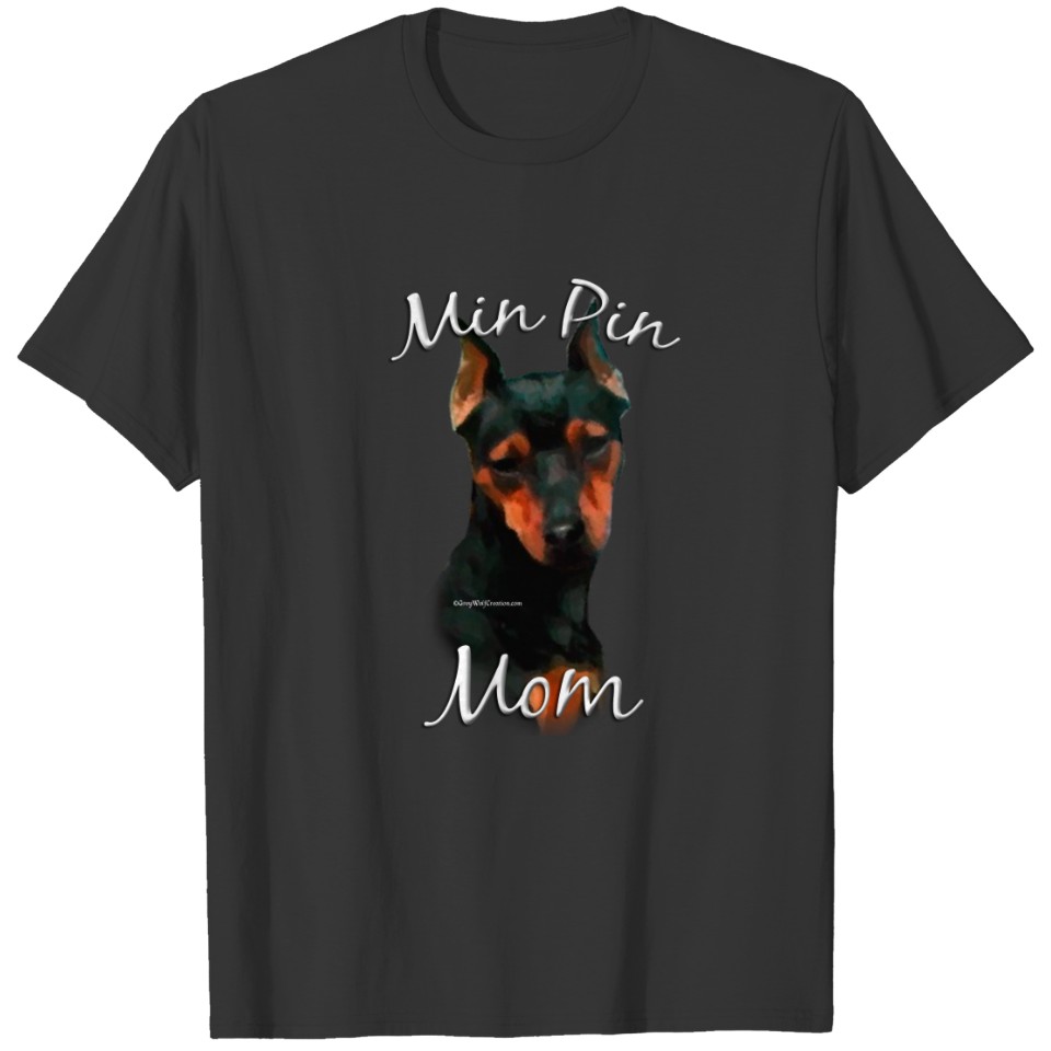Miniature Pinscher (blk) Mom 2 T-shirt