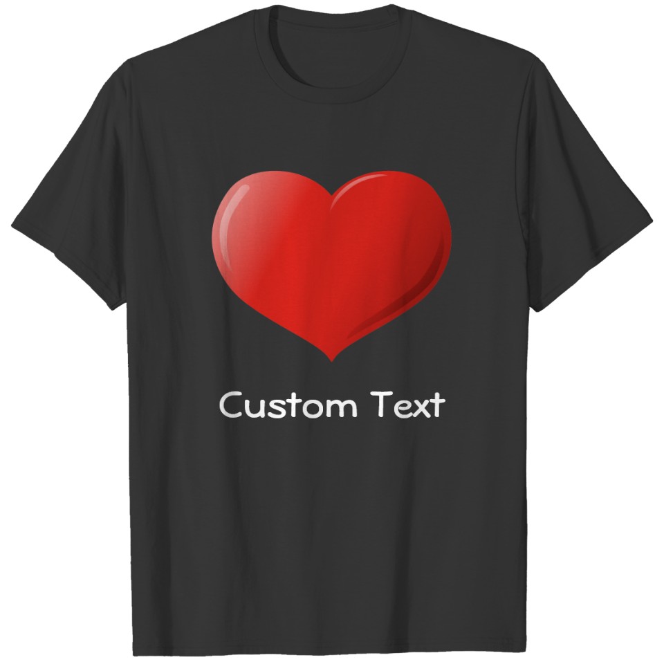 3D Heart Icon T-shirt