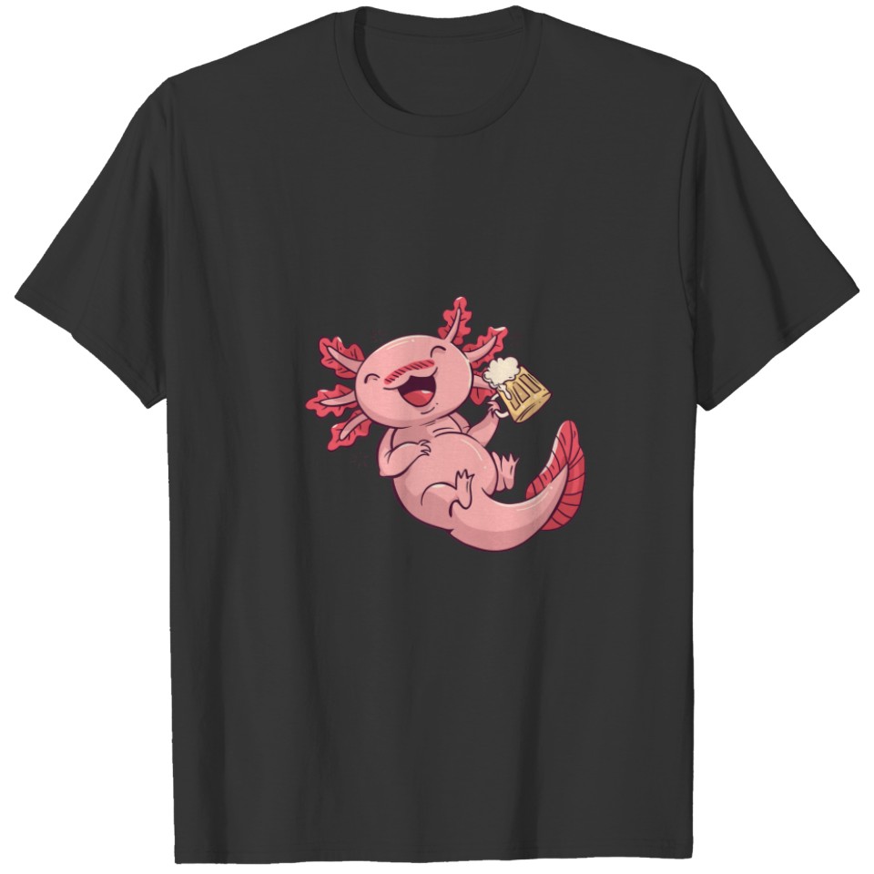 Pink Anxelotti Drinking Beer T-shirt