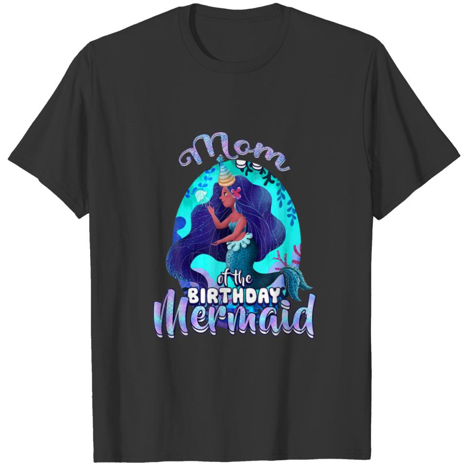 Mermaid Mom Of The Birthday Matching Family T-shirt