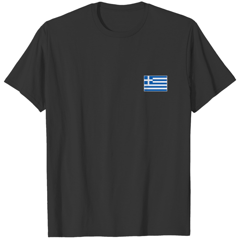 Greece Flag With Vintage Greek National Colors T-shirt