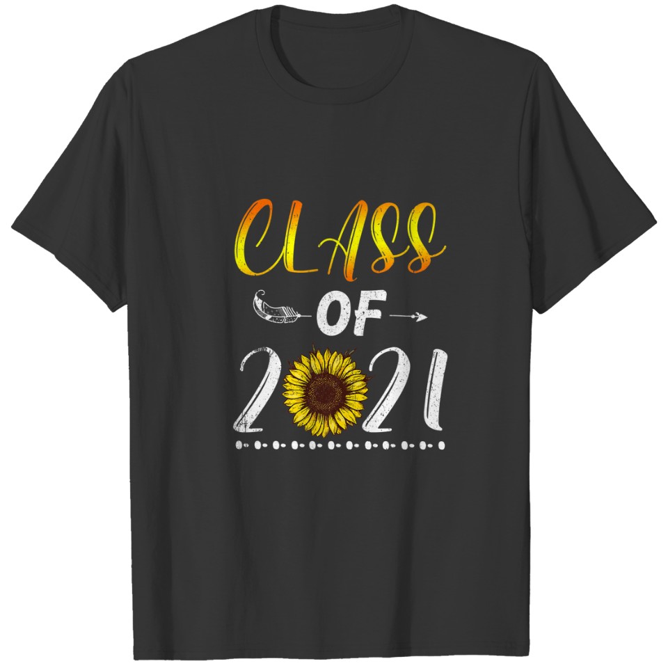 Gift For Senior Graduate Class Of 2021 Vintage Sun T-shirt