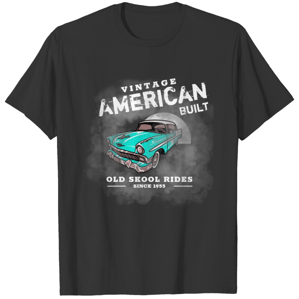American Built Old Skool Rides Vintage Chevy Car T-shirt