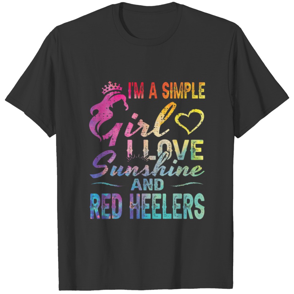 Cute Red Heelers Australian Cattle Dog Lover Owner T-shirt