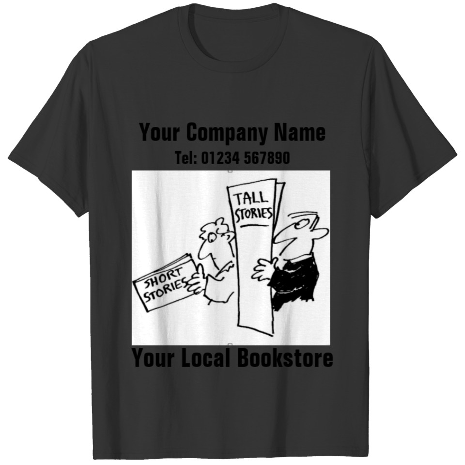 Local Bookstore, Book Sellers or Book Shop Design. T-shirt