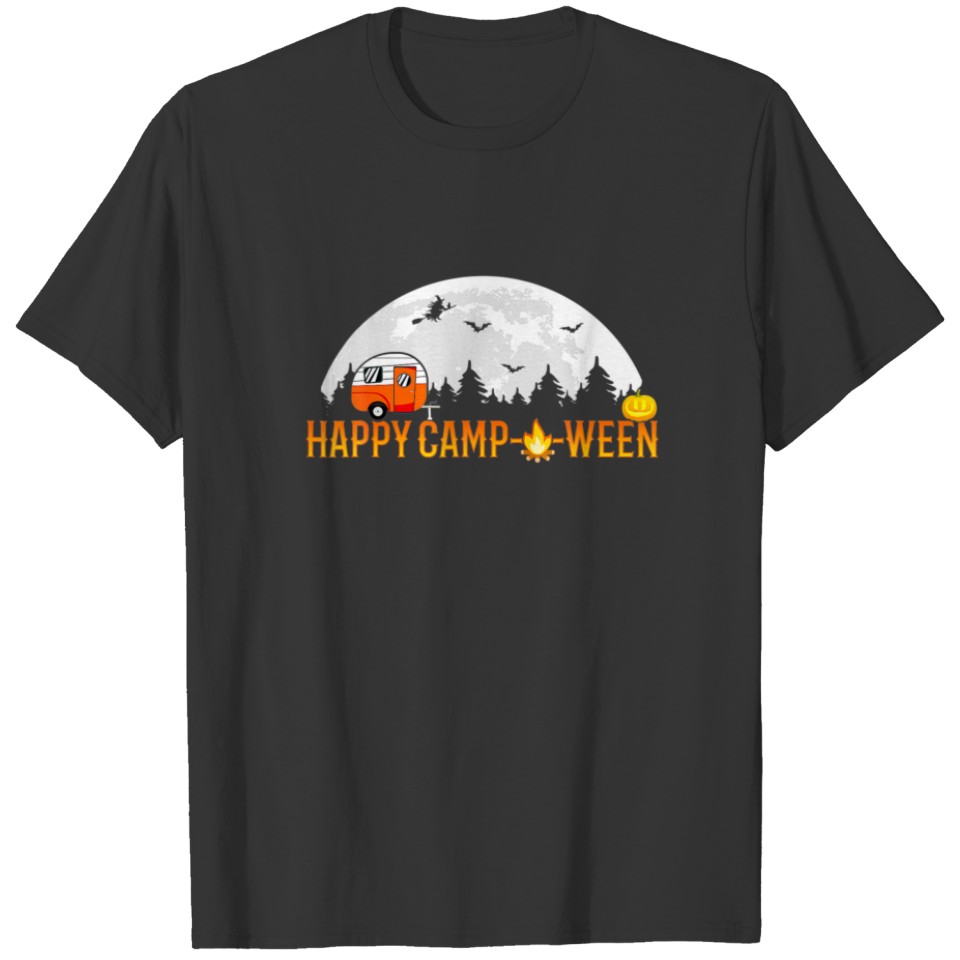 Happy Camp-O-Ween - Funny Halloween Camping T-shirt