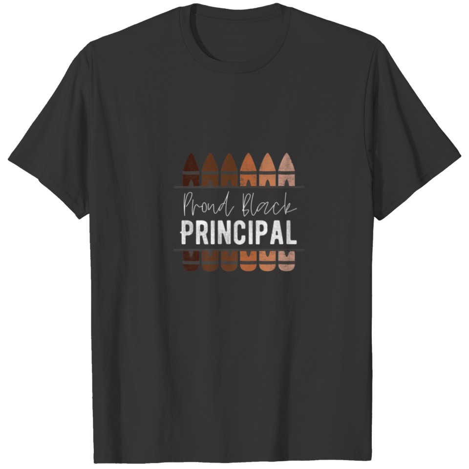 Proud Black Principal, Black History Month School T-shirt