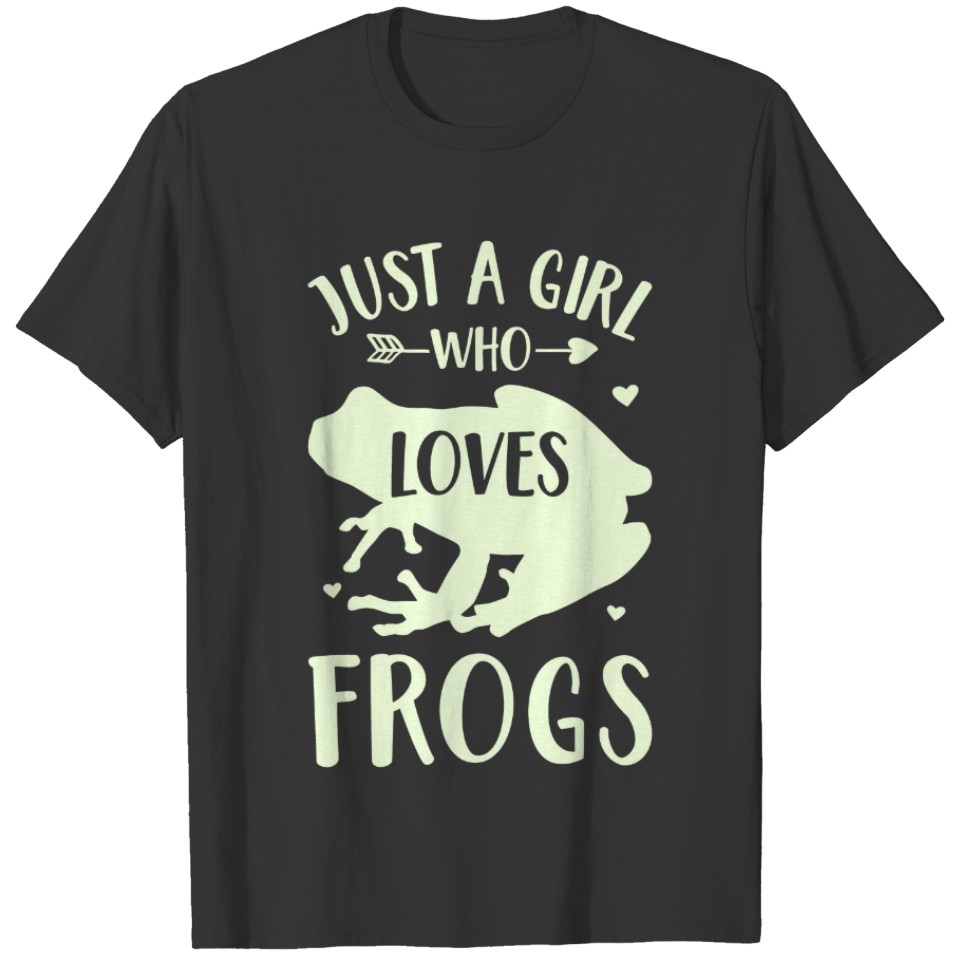 Retro - Frog Lover  Just A Girl Who Loves Frogs T-shirt