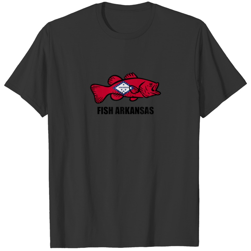 Fish Arkansas Flag T-shirt