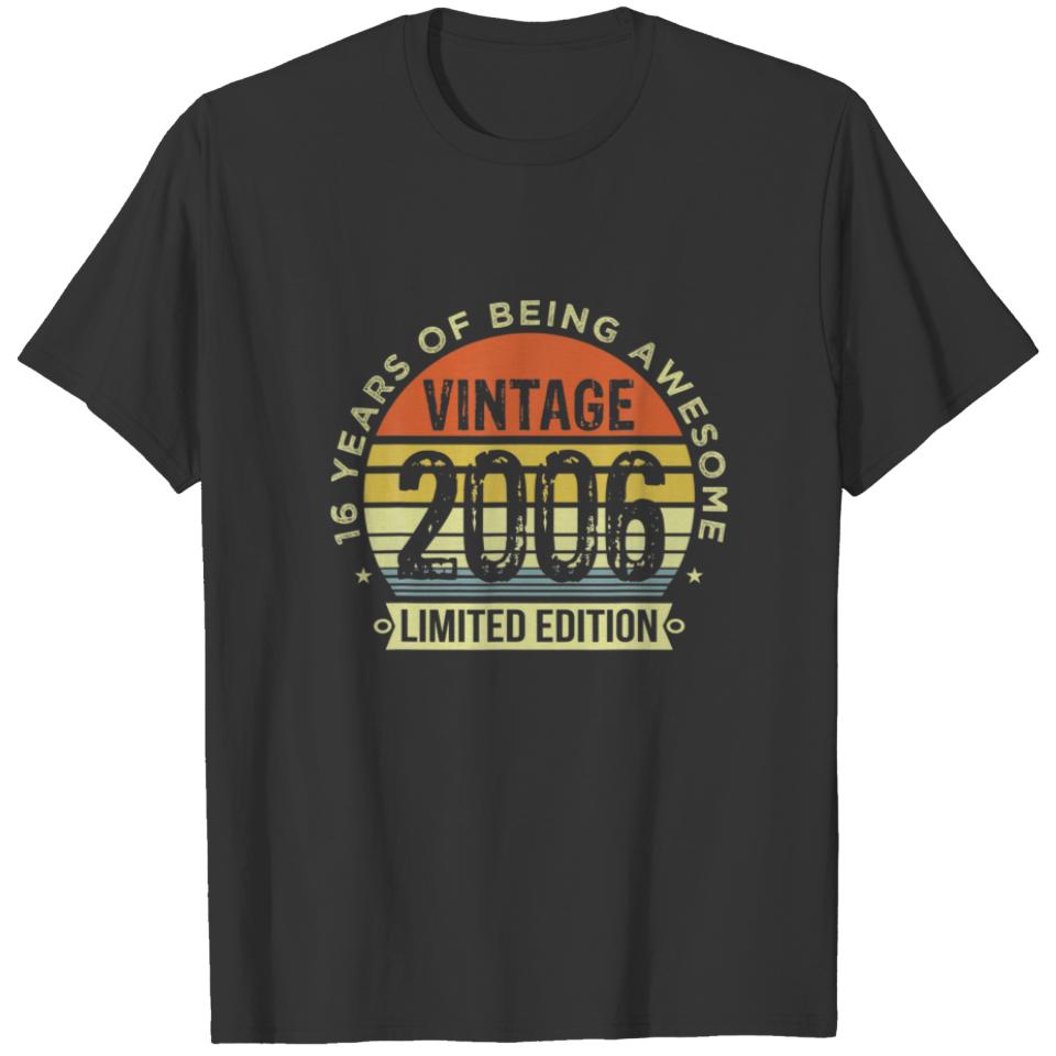 Vintage 2006 Limited Edition 16 Year Old Gifts 16T T-shirt