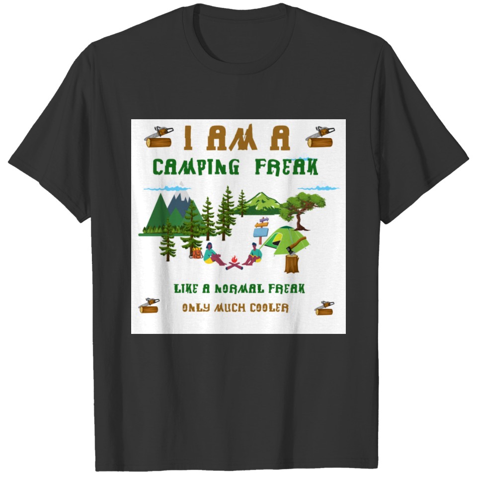 Camping Freak Green T-shirt