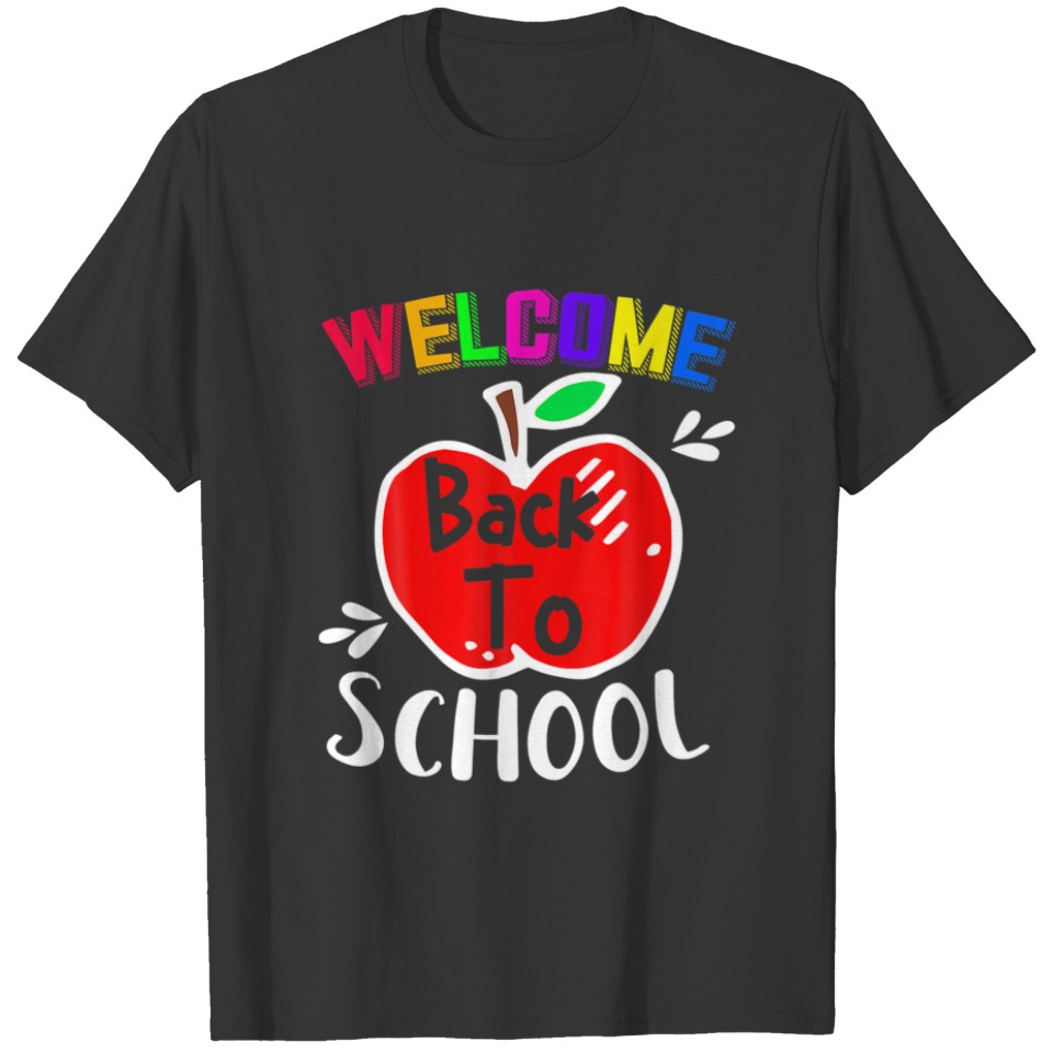 Welcome Back To School Funny Teachers Students Gif T-shirt